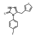 CAS#: 451502-02-6, 4-(4-Fluorophenyl)-5-(3-Thienylmethyl)-2,4-Dihydro-3H-1,2,4-Triazole-3-Thione