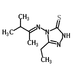 CAS#: 452276-32-3, 5-Ethyl-4-[(E)-(3-Methyl-2-Butanylidene)Amino]-2,4-Dihydro-3H-1,2,4-Triazole-3-Thione