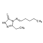 CAS#: 452276-49-2, 5-Ethyl-4-[(E)-Pentylideneamino]-2,4-Dihydro-3H-1,2,4-Triazole-3-Thione
