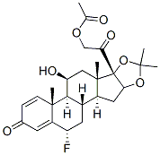 CAS#: 4533-89-5, 6alpha-Fluoro-11beta,21-Dihydroxy-16alpha,17-(Isopropylidenedioxy)Pregna-1,4-Diene-3,20-Dione 21-Acetate