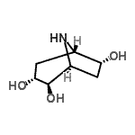 CAS 登录号：455325-03-8， (1S,2R,3R,5S,6R)-8-氮杂双环[3.2.1]辛烷-2,3,6-三醇