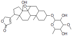 CAS#: 4589-95-1, 3Β-[(6-Deoxy-3-O-Methyl-a-L-Glucopyranosyl)Oxy]-7b,8-Epoxy-14-Hydroxy-5b-Card-20(22)-Enolide
