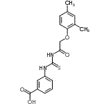 CAS#: 461408-63-9, 3-({[(2,4-Dimethylphenoxy)Acetyl]Carbamothioyl}Amino)Benzoic Acid