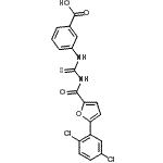 CAS#: 461420-80-4, 3-({[5-(2,5-Dichlorophenyl)-2-Furoyl]Carbamothioyl}Amino)Benzoic Acid