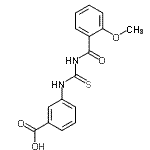 CAS#: 462612-78-8, 3-{[(2-Methoxybenzoyl)Carbamothioyl]Amino}Benzoic Acid