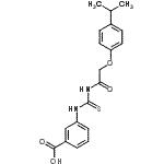 CAS 登录号：462614-57-9， 3-({[(4-异丙基苯氧基)乙酰基]硫代氨基甲酰}氨基)苯甲酸
