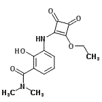 CAS#: 464913-33-5, 3-[(2-Ethoxy-3,4-Dioxo-1-Cyclobuten-1-Yl)Amino]-2-Hydroxy-N,N-Dimethylbenzamide