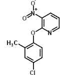 CAS 登录号：465514-31-2， 2-(4-氯-2-甲基苯氧基)-3-硝基吡啶