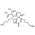 CAS#: 466-34-2, 6-Hydroxy-2'-Methoxy-2,4'-Dioxo-4,6'-Dipentylspiro[1-Benzofuran-3,1'-Cyclohexa[2,5]Diene]-5-Carboxylic Acid