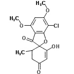 CAS#: 469-54-5, 7-Chloro-2'-Hydroxy-4,6-Dimethoxy-6'-Methyl-3H,4'H-Spiro[1-Benzofuran-2,1'-Cyclohex[2]Ene]-3,4'-Dione