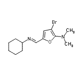 CAS#: 471922-37-9, 3-Bromo-5-[(E)-(Cyclohexylimino)Methyl]-N,N-Dimethyl-2-Furanamine