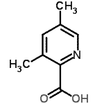 CAS 登录号：4733-68-0， 3,5-二甲基-2-吡啶羧酸