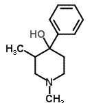 CAS#: 4733-71-5, 1,3-Dimethyl-4-Phenyl-4-Piperidinol