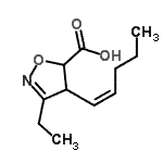CAS#: 473700-62-8, 3-Ethyl-4-[(1Z)-1-Penten-1-Yl]-4,5-Dihydro-1,2-Oxazole-5-Carboxylic Acid