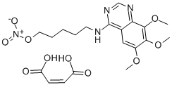 CAS#: 47487-05-8, 5-((6,7,8-Trimethoxy-4-quinazolinyl)amino)-1-pentanyl nitrate maleate