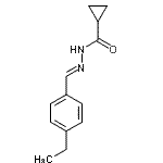 CAS#: 475139-74-3, N'-[(E)-(4-Ethylphenyl)Methylene]Cyclopropanecarbohydrazide