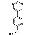CAS 登录号：475275-80-0， 5-(6-甲氧基-3-吡啶基)嘧啶