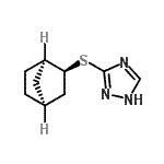 CAS#: 475588-97-7, 3-[(1R,2S,4S)-Bicyclo[2.2.1]Hept-2-Ylsulfanyl]-1H-1,2,4-Triazole