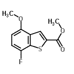 CAS#: 476199-02-7, Methyl 7-Fluoro-4-Methoxy-1-Benzothiophene-2-Carboxylate