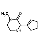 CAS#: 476364-40-6, 3-(1-Cyclopenten-1-Yl)-1-Methyl-2-Piperazinone