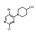 CAS#: 477593-22-9, 1-(5-Bromo-2-Chloro-4-Pyrimidinyl)-4-Piperidinol