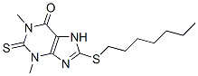 CAS#: 4776-10-7, 1,3-Dimethyl-2,7-Dihydro-8-(Heptylthio)-2-Thioxo-1H-Purin-6(3H)-One