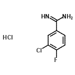 CAS 登录号：477844-52-3， 3-氯-4-氟苯甲脒盐酸盐(1:1)