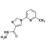 CAS 登录号：478063-72-8， 1-(6-甲基-2-吡啶基)-1H-咪唑-4-甲酰肼