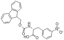 CAS 登录号：478183-71-0， N-[(9H-芴-9-基甲氧基)羰基]-3-硝基-D-苯丙氨酸