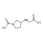 CAS#: 478272-62-7, 3-[(Carboxymethyl)Amino]-1-Pyrrolidinecarboxylic Acid