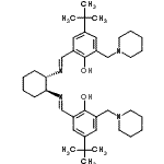 CAS#: 478282-27-8, 2,2'-{(1S,2S)-1,2-Cyclohexanediylbis[Nitrilo(E)Methylylidene]}Bis[4-(2-Methyl-2-Propanyl)-6-(1-Piperidinylmethyl)Phenol]