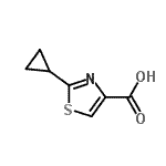 CAS#: 478366-05-1, 2-Cyclopropylthiazole-4-Carboxylic Acid