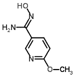 CAS#: 478490-01-6, N-Hydroxy-6-Methoxy-3-Pyridinecarboximidamide