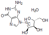 CAS#: 478511-32-9, Guanosine-1'-13C Monohydrate
