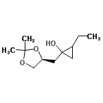 CAS#: 478944-82-0, 1-{[(4S)-2,2-Dimethyl-1,3-Dioxolan-4-Yl]Methyl}-2-Ethylcyclopropanol