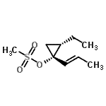 CAS#: 478945-16-3, (1R,2S)-2-Ethyl-1-[(1E)-1-Propen-1-Yl]Cyclopropyl Methanesulfonate