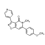 CAS#: 479077-02-6, 6-(4-Methoxyphenyl)-5-Methyl-3-(4-Pyridinyl)[1,2]Oxazolo[4,5-c]Pyridin-4(5H)-One
