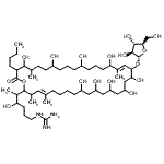 CAS#: 47917-41-9, 1-{5-[(4E,20E)-19-(alpha-D-Arabinofuranosyloxy)-35-Butyl-10,12,14,16,18,22,26,30,34-Nonahydroxy-3,5,21,33-Tetramethyl-36-Oxooxacyclohexatriaconta-4,20-Dien-2-Yl]-4-Hydroxyhexyl}Guanidine