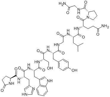 CAS 登录号：47922-48-5， 焦谷氨酰-组氨酰-色氨酰-丝氨酰-酪氨酰-甘氨酰-亮氨酰-谷氨酰胺酰-脯氨酰-甘氨酰胺