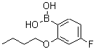 CAS 登录号：480438-61-7， (2-丁氧基-4-氟苯基)硼酸