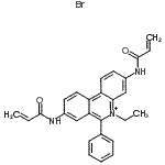 CAS 登录号:480438-67-3, 3,8-二(丙烯酰氨基)-5-乙基-6-苯基菲啶鎓溴化物