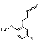 CAS 登录号：480439-04-1， 4-溴-2-(2-异氰酸乙基)-1-甲氧基苯