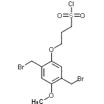 CAS#: 480439-40-5, 3-[2,5-Bis(Bromomethyl)-4-Methoxyphenoxy]-1-Propanesulfonyl Chloride