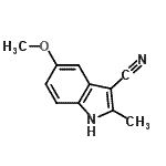 CAS#: 481668-37-5, 5-Methoxy-2-Methyl-1H-Indole-3-Carbonitrile