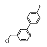 CAS 登录号：482376-13-6， 4-(氯甲基)-2-(4-氟苯基)吡啶