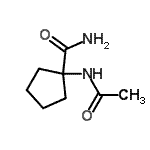 CAS 登录号：4854-56-2， 1-乙酰氨基环戊烷甲酰胺