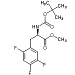 CAS 登录号：486460-08-6， 甲基2,4,5-三氟-N-{[(2-甲基-2-丙基)氧基]羰基}-D-苯丙氨酸酯