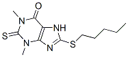 CAS#: 4869-70-9, 2,7-Dihydro-1,3-Dimethyl-8-(Pentylthio)-2-Thioxo-1H-Purin-6(3H)-One