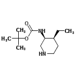 CAS#: 488728-06-9, 2-Methyl-2-Propanyl [(3S,4S)-4-Ethyl-3-Piperidinyl]Carbamate