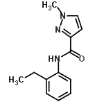 CAS 登录号：489406-87-3， N-(2-乙基苯基)-1-甲基-1H-吡唑-3-甲酰胺